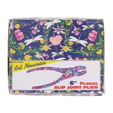 Best Way Tools 33790 Floral Slip Joint Pliers with 4 Floral Patterns, 12PK BE4947